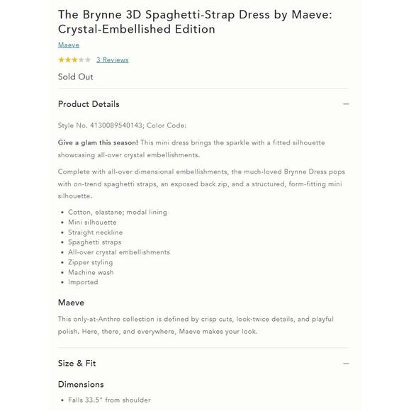 Anthropologie MAEVE The Brynne 3D Dress Pearl-Embellished Velvet 10 NWT $248 - Picture 5 of 6